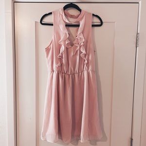 BCBG Generation midi dress - blush pink
